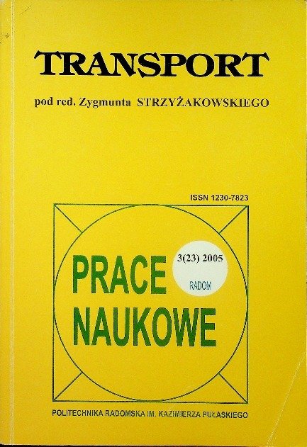 Transport Prace Naukowe - W Opisie | Książka W Empik