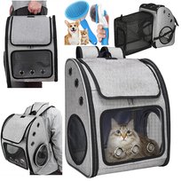 Transporter dla Kota Psa Królika Plecak Torba Kojec 3w1 Składany + Szczotka