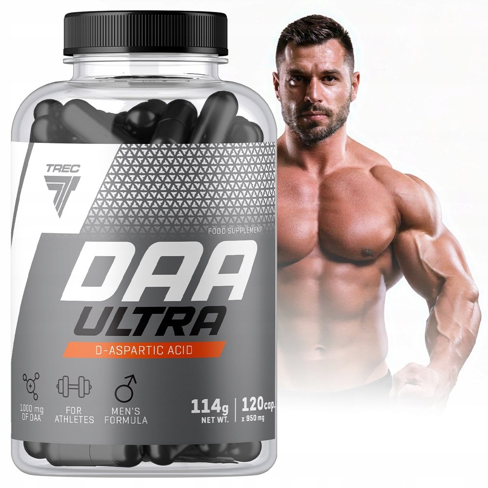 Trec Daa Ultra 120 Kaps. Booster Testosteronu Siła I Moc Do Treningów