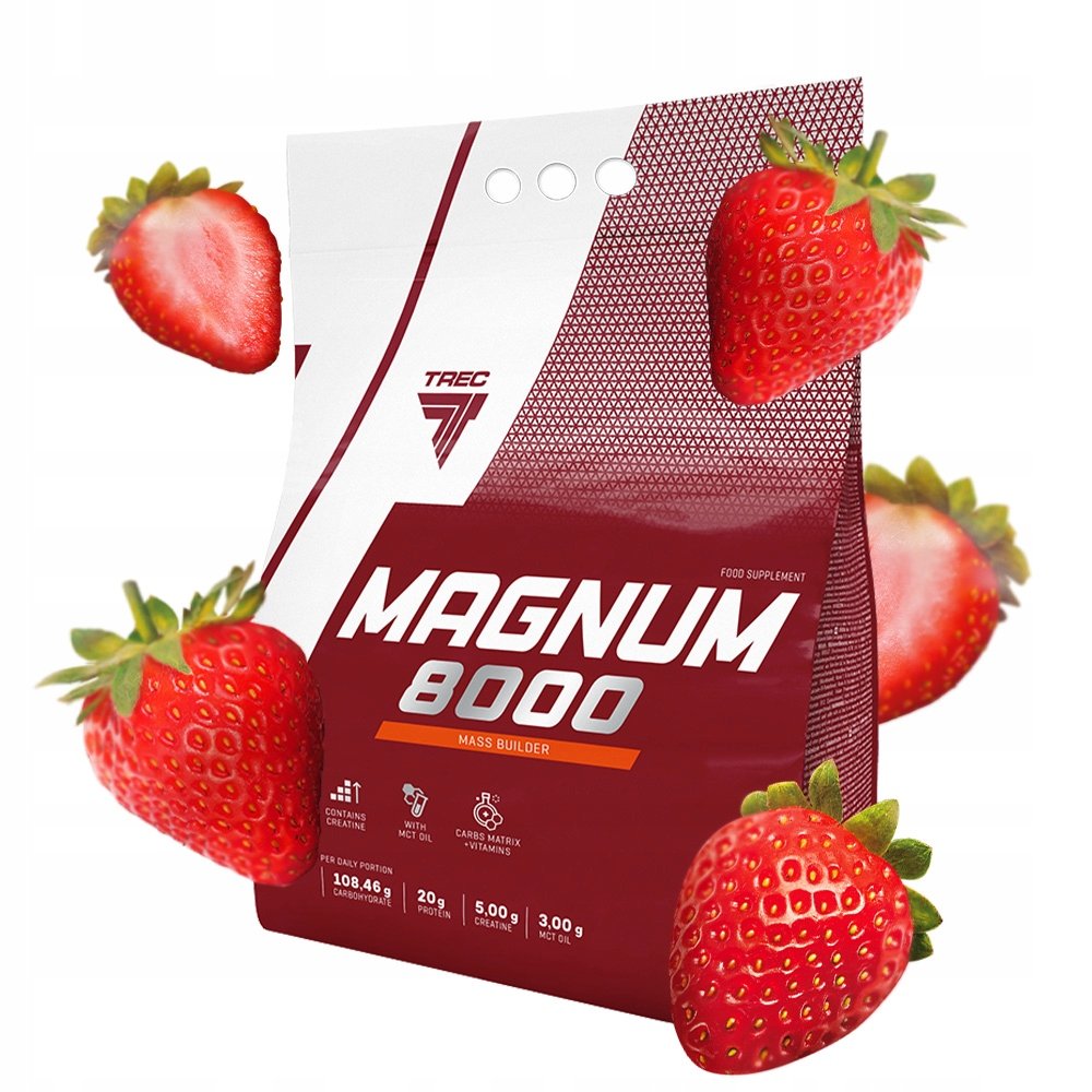 Trec Magnum 8000 5450G Mega Mocny Gainer Na Masę Białko Węglowodany