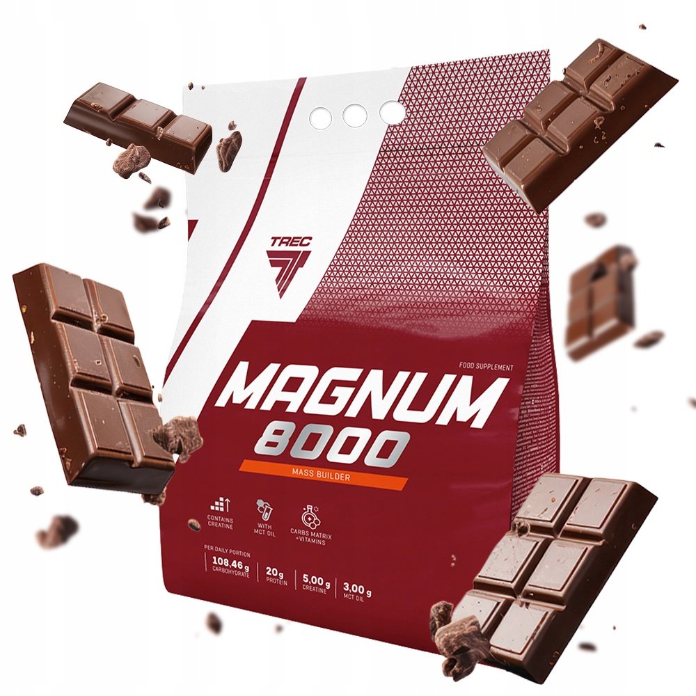 Trec Magnum 8000 5450G Mega Mocny Gainer Na Masę Białko Węglowodany
