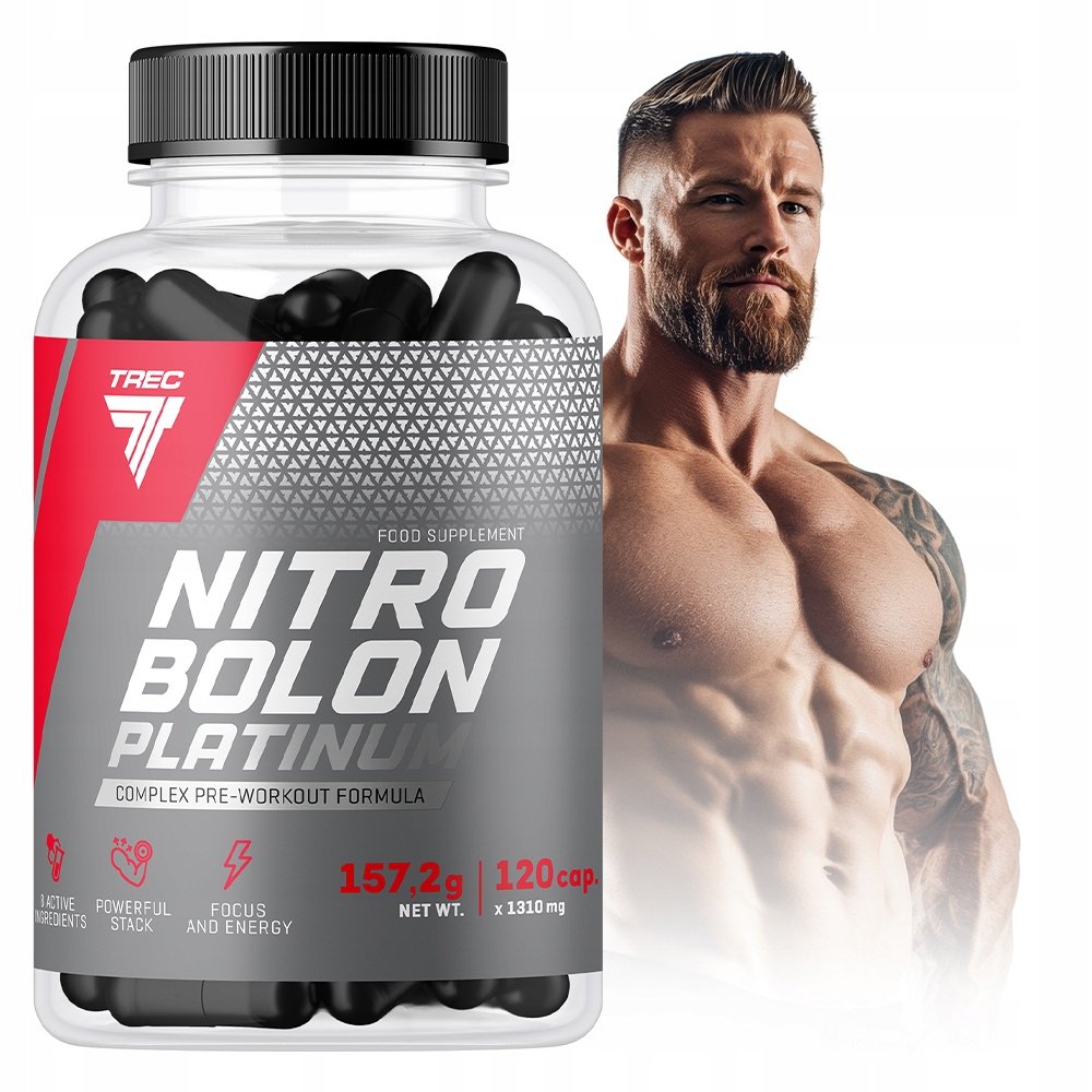 Trec Nitrobolon Platinum 120 Kaps. Siła Pompa Masa Przedtreningówka