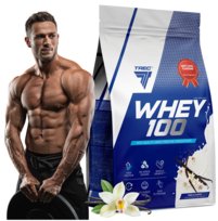 TREC Pyszne Białko Wpc Whey 100 900G Proteiny Na Masę Mięśnie Do Treningu Koncentrat Białka Serwatki Trec Nutrition