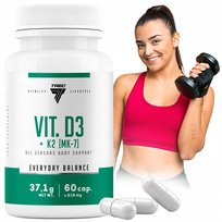 Trec Vit.D3 + K2 Mk-7 60Caps K2Mk7 Witamina K2 Mk