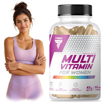 TREC Vitality MULTIVITAMIN FOR WOMEN Witaminy Hydrolizat Kolagenu SOLUGEL™|90kaps.