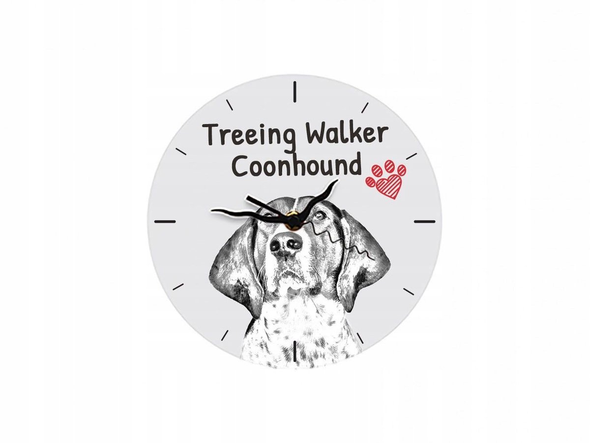 Zdjęcia - Zegar ścienny Walker Treeing  coonhound Stojący zegar z grafiką 