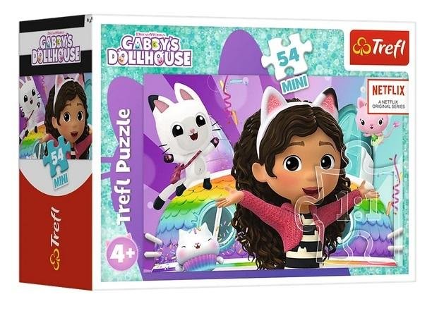 TREFL Mini PUZZLE 54 Elementy KOCI DOMEK GABI Gabby's Dollhouse - Trefl ...
