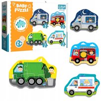Trefl, puzzle, Baby Classic, Pojazdy i zawody, 3/4/5/6 el. Trefl