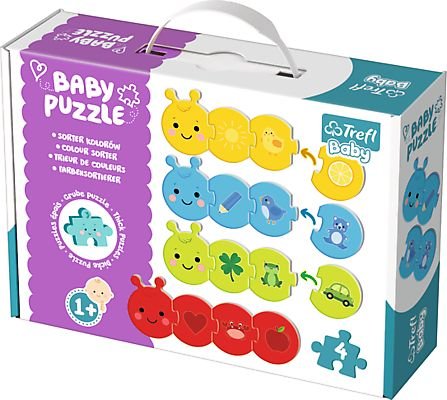 Trefl, puzzle, Baby Classic, Sorter kolorów, 4x4 el.