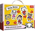 Trefl, puzzle, Baby Classic, Wesoła Kicia Kocia, 3/4/5/6 el. - Trefl