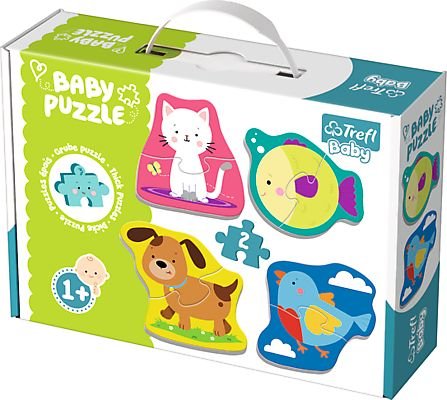 Trefl, puzzle, Baby Classic, Zwierzątka, 4x2 el.