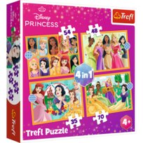Trefl, puzzle, bajkowe historie, 4w1