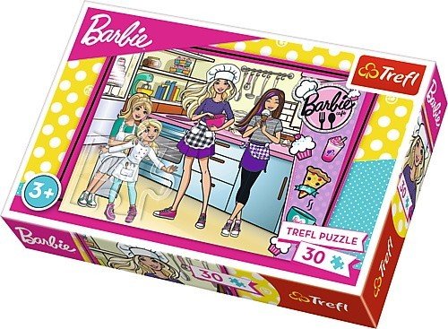 Trefl, puzzle, Barbie Wspólne gotowanie, 30 el.