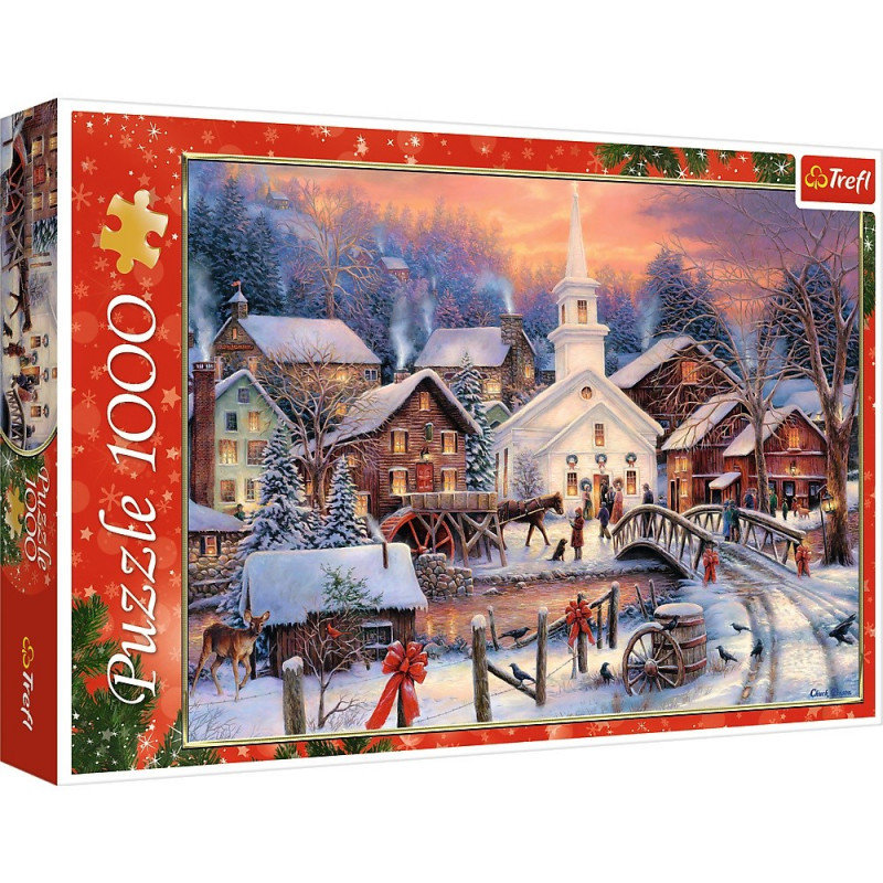 Puzzle 1000 Pezzi Arte Trefl - 40° Anniversario Trefl, Trecittà - Puzzle 1000 Pezzi - Puzzle Premium, Per Adulti E Bambini Dai 14 Anni Puzzle Valle Montagna