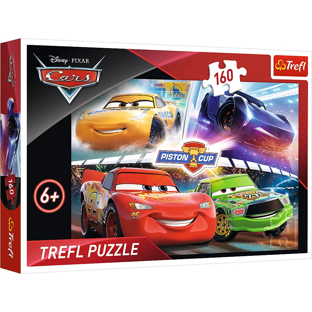 Trefl, puzzle, Disney, Auta, Zwycięski wyścig, 160 el.