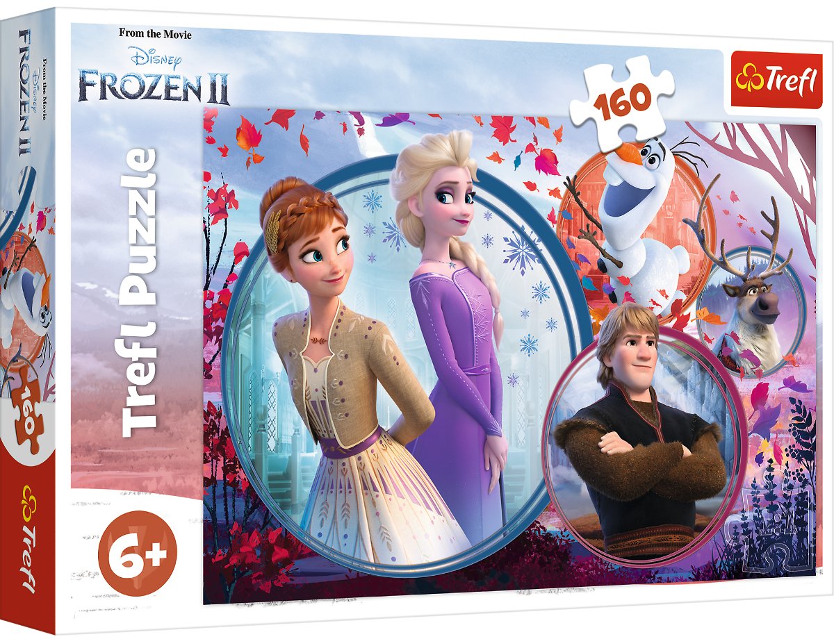 Trefl, puzzle, Disney, Kraina Lodu Siostrzana przygoda, 160 el.
