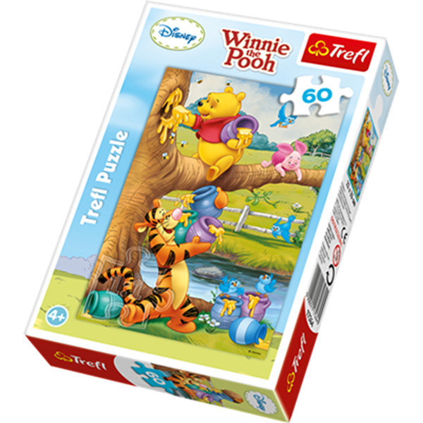 Trefl, puzzle, Disney, Kubuś Puchatek i Przyjaciele, Małe co nieco, 60 el.