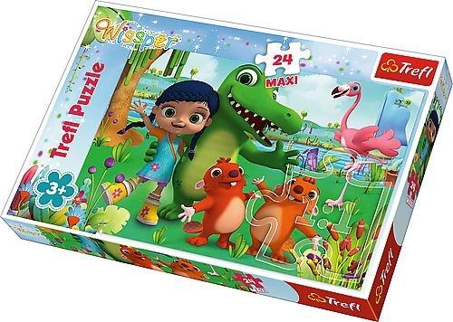 Trefl, puzzle, Disney, Maxi, Świat pełen przyjaźni, 24 el.