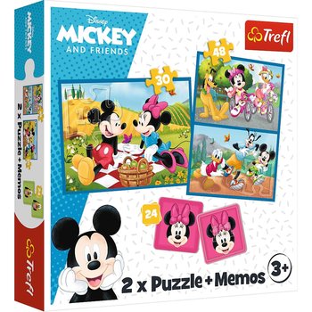 Trefl, puzzle, Disney, memos. Mickey and Friends, 30/48 el. - Trefl