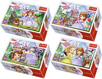Trefl, puzzle, Disney, mini Magiczny świat Księżniczki Zosi, 4x54 el. - Trefl