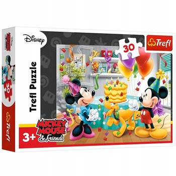 Trefl, puzzle, Disney, Myszka Miki i Przyjaciele, Tort urodzinowy, 30 el. - Trefl