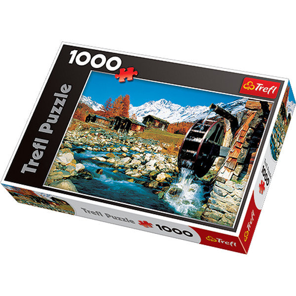 Trefl, puzzle, Dolina Lotschen Szwajcaria, 1000 el.