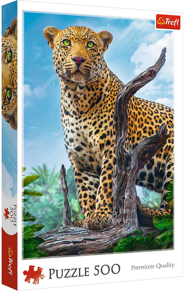 Trefl, puzzle, Dziki lampart, 500 el.