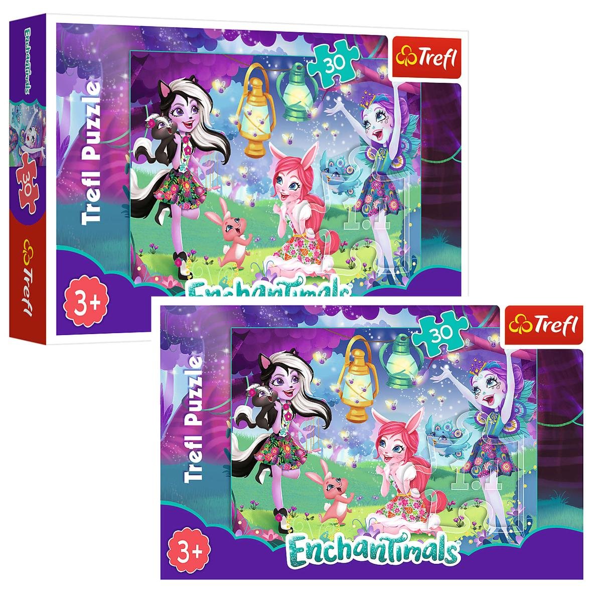 Trefl, puzzle, Enchantimals, Magiczny świat EnchanTimals, 30 el.