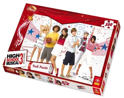 Trefl, puzzle, filmowi bohaterowie, High School Musical 3 Ostatni rok, 500 el.