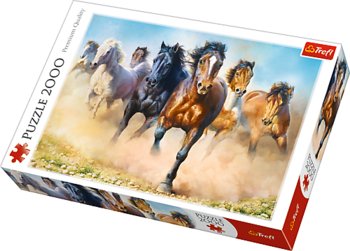 Trefl, puzzle, Galopujące stado koni, 2000 el. - Trefl