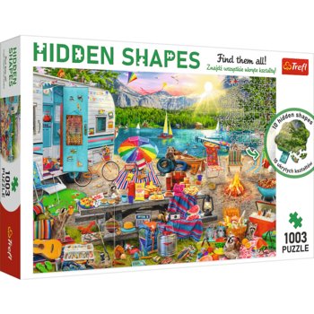 Trefl, puzzle, Hidden Shapes, Wycieczka kamperem , 1003 el. - Trefl