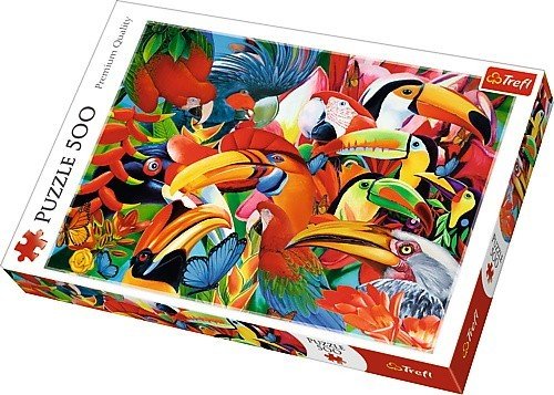 Trefl, puzzle, Kolorowe ptaki, 500 el.