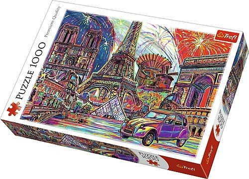 Фото - Пазли й мозаїки Trefl , puzzle, Kolory Paryża, 1000 el. 