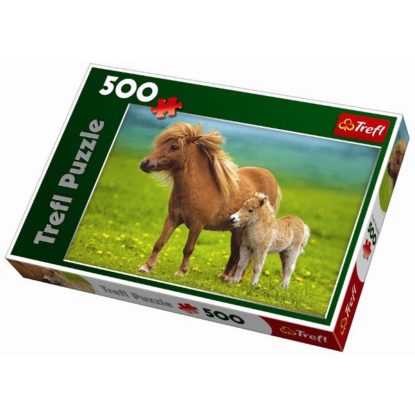Trefl, puzzle, Kucyki na łące, 500 el.