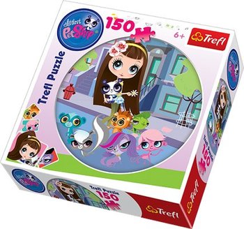 Trefl, puzzle, Littlest Pet Shop, okrągłe Spacer po mieście, 150 el. - Trefl