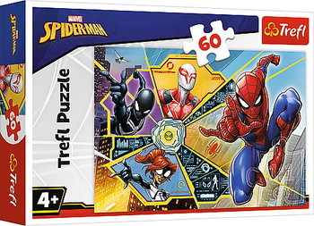 Trefl, puzzle, Marvel, Spider-Man, W sieci, 60 el. - Trefl