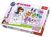 Trefl, puzzle, Maxi, Littlest Pet Shop, Przygody milusińskich zwierzątek, 30 el. - Trefl