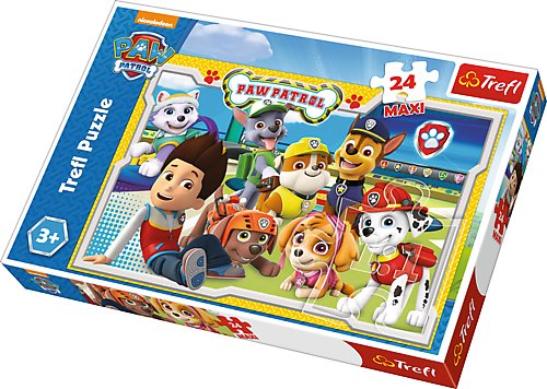 Trefl, puzzle, Maxi, Psi Patrol, Wesoła drużyna, 24 el.