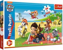 Trefl, puzzle, Maxi, Psi Patrol, Zabawa na kocu, 24 el. Trefl
