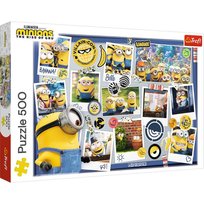 Trefl, puzzle, Minionki, Zwariowana kolekcja zdjęć, 500 el.