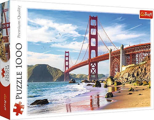 Trefl, puzzle, Most Golden Gate, San Francisco, 1000 el.-Zdjęcie-0
