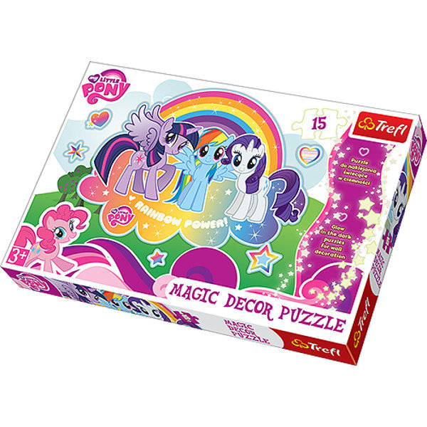 Trefl, puzzle, My Little Pony, Magic Decor, 15 el.