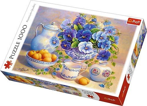 Trefl, puzzle, Niebieski bukiet, 1000 el.