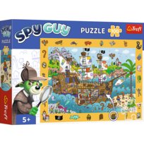 Trefl, Puzzle obserwacyjne, Spy Guy, Statek piracki, 100 el. Trefl