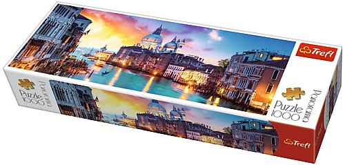 Trefl, puzzle, panoramiczne, Canal Grande, Wenecja, 1000 el.