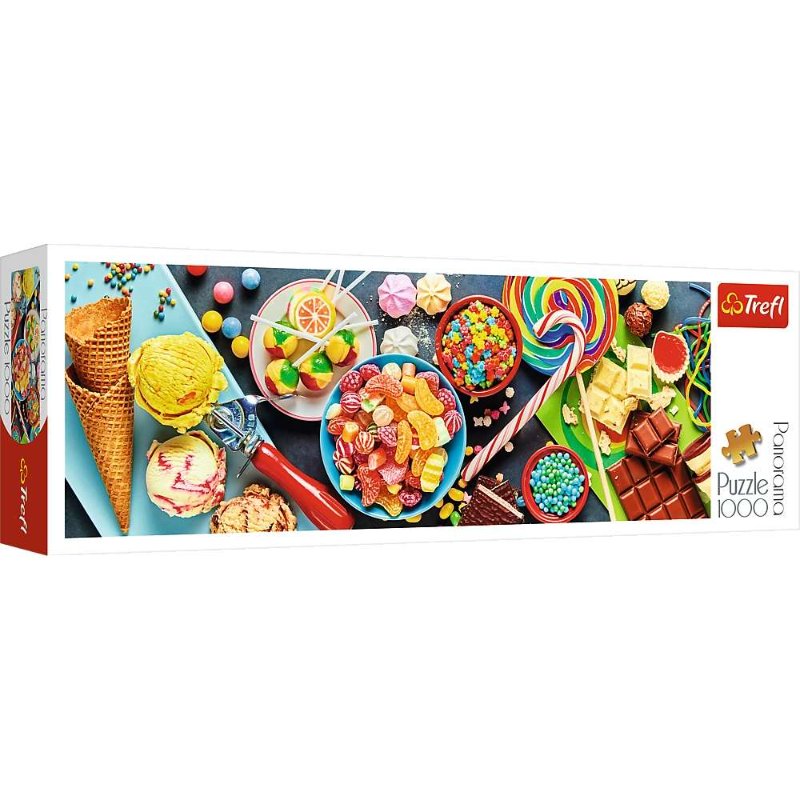 Trefl, puzzle, panoramiczne, Słodkie Przysmaki, 1000 el.