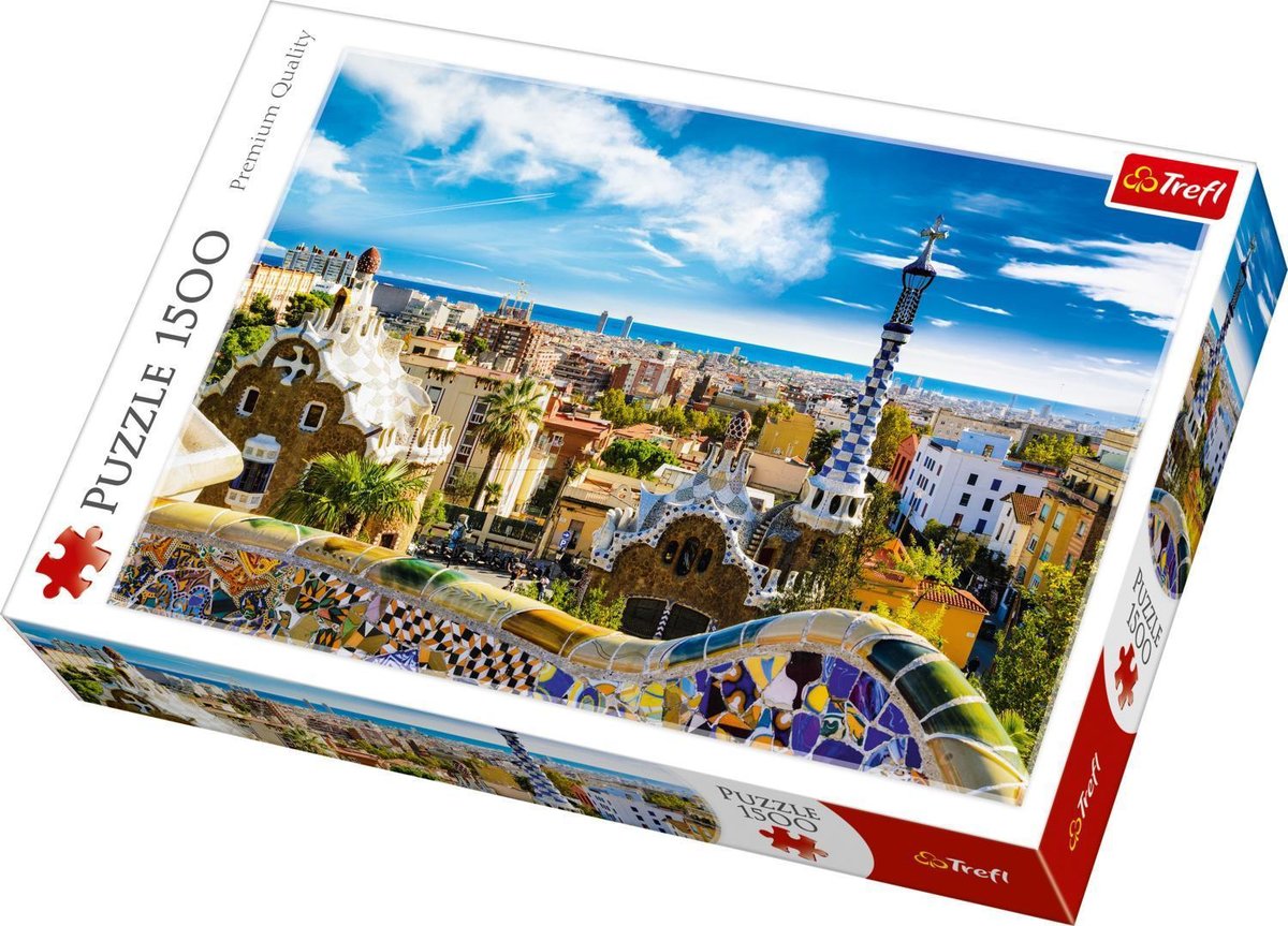 Trefl, puzzle, Park Güell Barcelona, 1500 el.