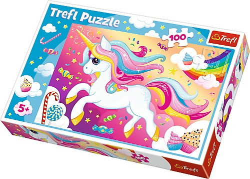 Trefl, puzzle, Piękny jednorożec, 100 el.