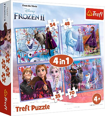 Trefl, puzzle, Podróż w nieznane, 35/48/54/70 el.