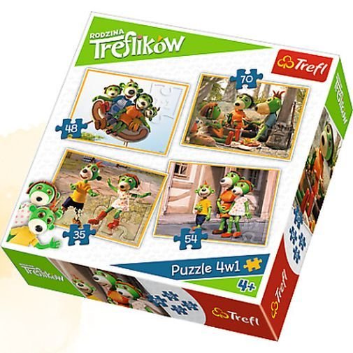 Trefl, puzzle, Przygody Treflików, 35/48/54/70 el.